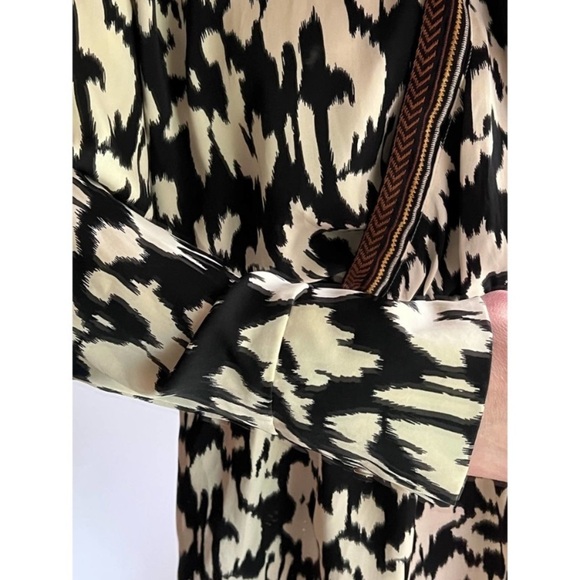 Animal Print Embroidered V-neck Dress by Umgee - Picture 4 of 16